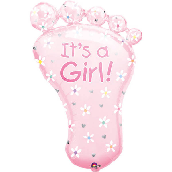 It's a Girl! Stópka Baby Shower balon foliowy Anagram 36''