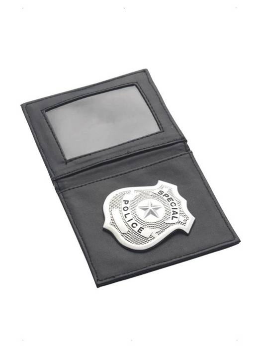 Odznaka policjanta z portfelem