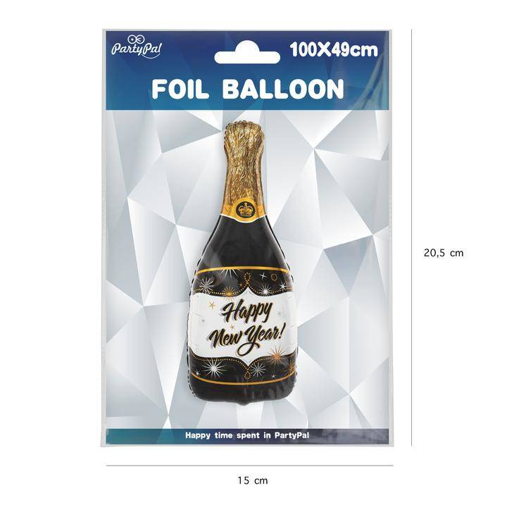 Szampan Butelka Balon Foliowy Happy New Year X Cm Imprezy I