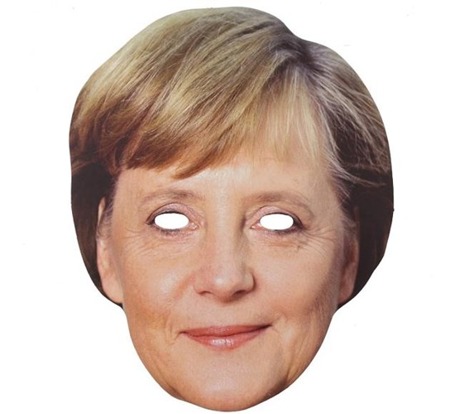Maska papierowa Znana Twarz - Angela Merkel