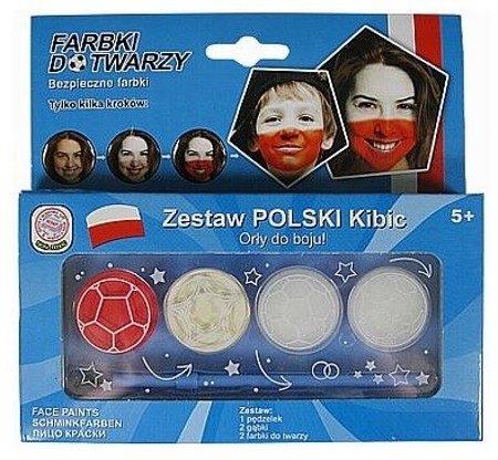Zestaw farbek Polski kibic