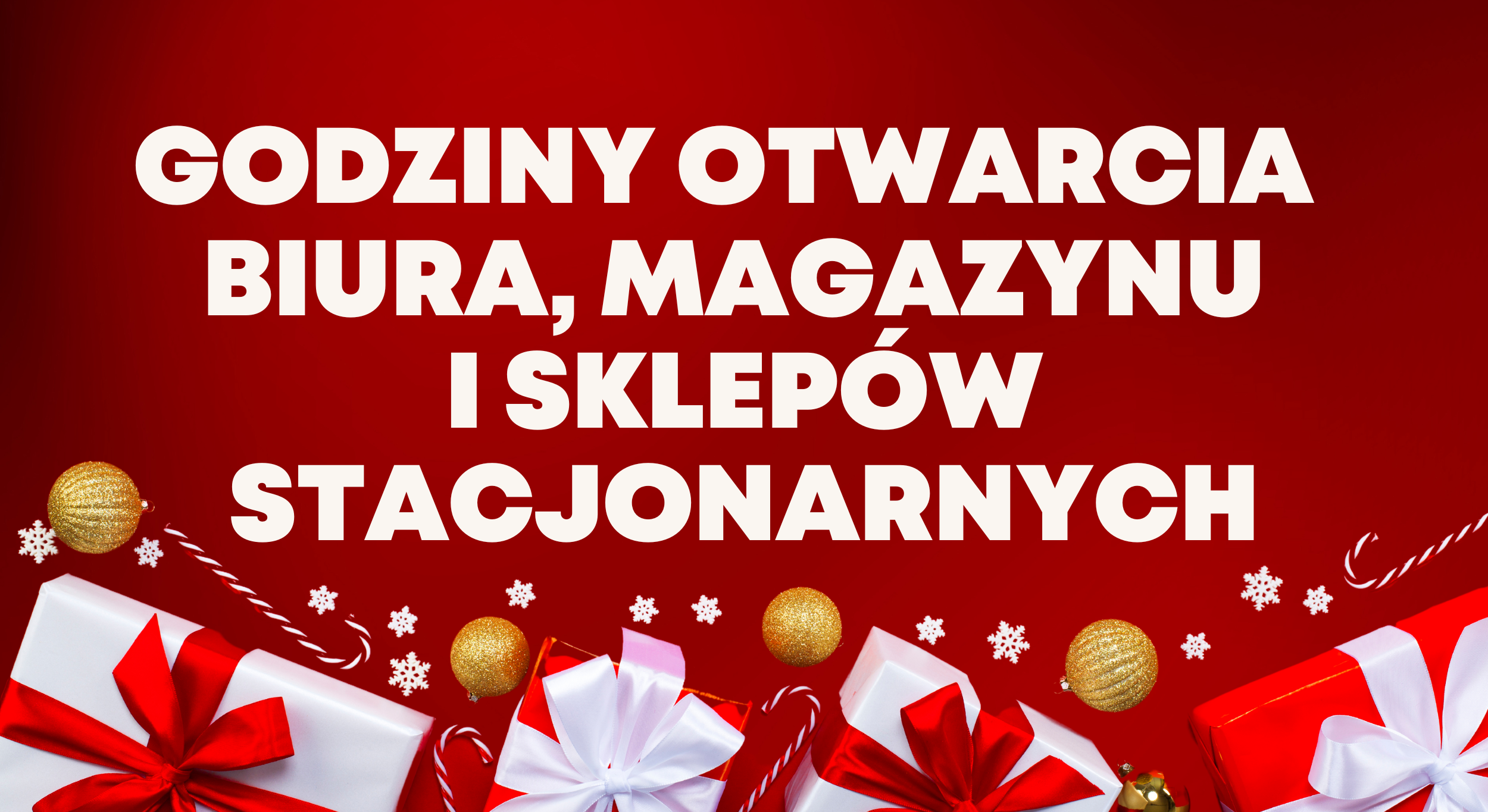 Świąteczne godziny otwarcia