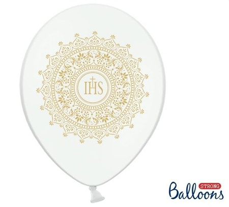 Balony Komunia Święta IHS 6szt.
