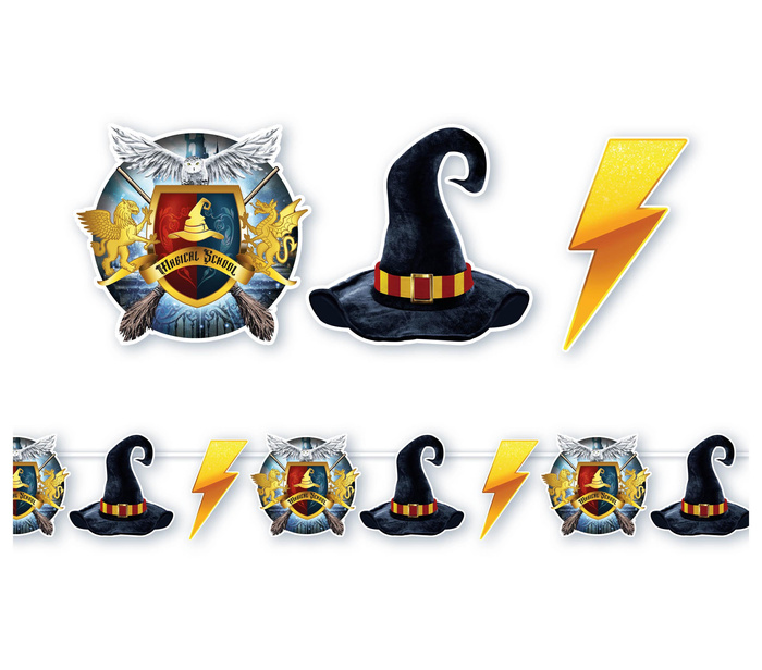Girlanda papierowa Szkoła Magii 300 cm (Harry Potter)