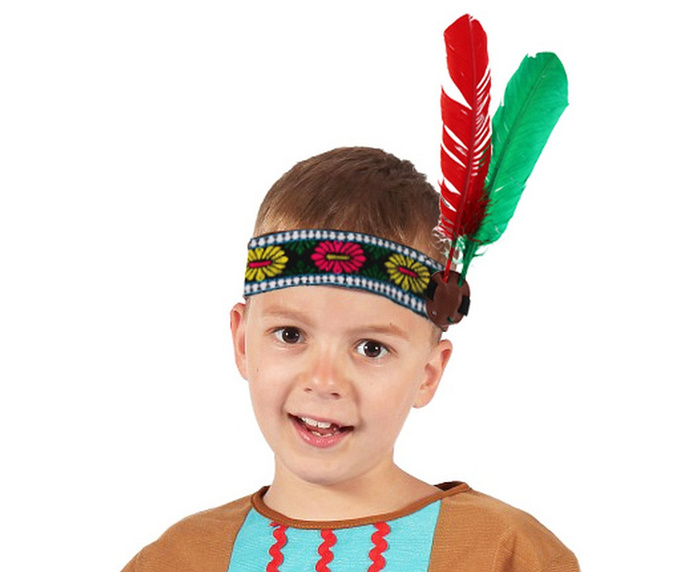 Opaska Indianin z piórkiem rozmiar S