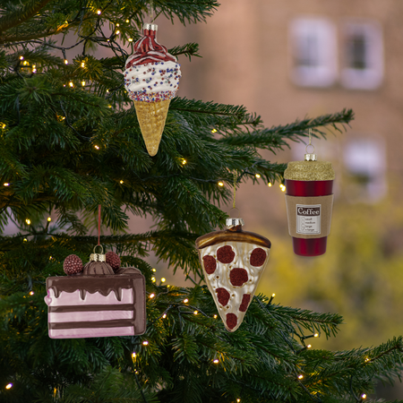 Bombka zawieszka na choinkę pizza kawałek pizzy 1 szt.