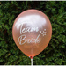 Balon Wieczór Panieński TEAM BRIDE złoty róż 12 cali 1 szt.