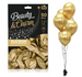 Balony platynowe złote Beauty&Charm Chrome (Shiny, Glossy) 12" 50 szt.