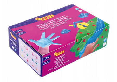 Farby do malowania palcami JOVI 6x125ml