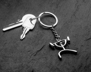 Brelok sportowca - Podnoszenie ciężarów