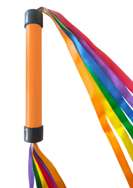 Różdżka gimnastyczna ze wstążkami dwustronna 12 szt.