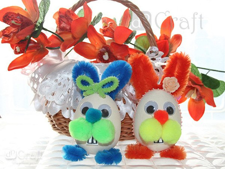 Pompony akrylowe MIX NEON 78 szt