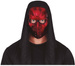 Czerwona maska hokeista z kapturem Halloween