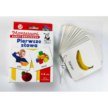 Montessori Pierwsze Słowa KARTY OBRAZKOWE 1-3