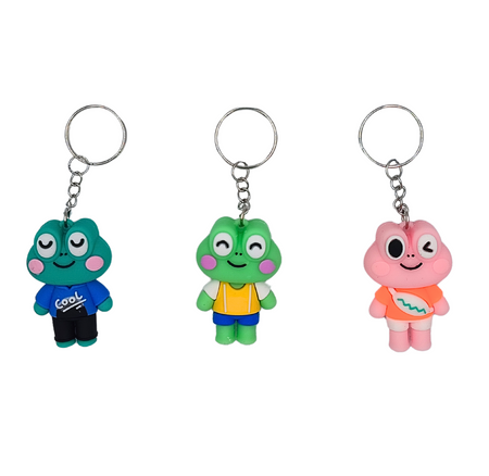 Brelok silikonowy żabka mix kolorów