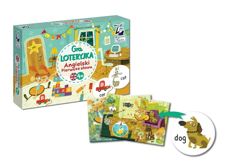 ANGIELSKI Pierwsze słowa 4+ GRA LOTERYJKA KAPITAN NAUKA