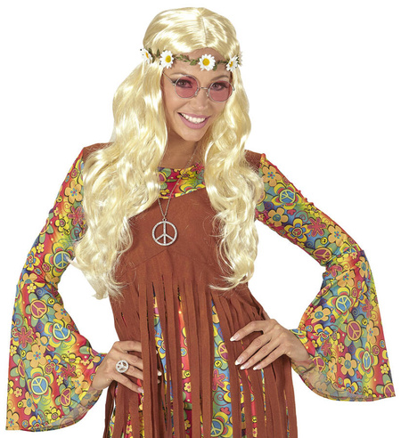 Peruka blond długa hippie księżniczka