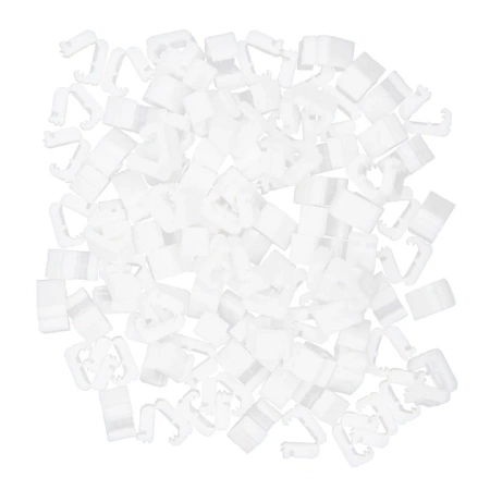 Klips do balonów biały zamknięcie 100 szt.