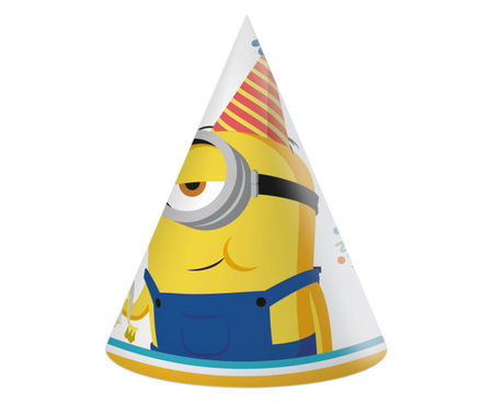 Czapeczki papierowe Minionki 2 The Rise of Gru 6 szt.