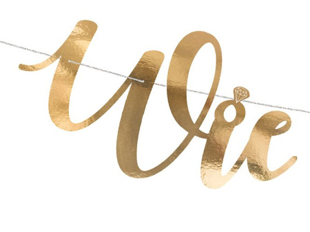 Baner "Wieczór panieński" złoty