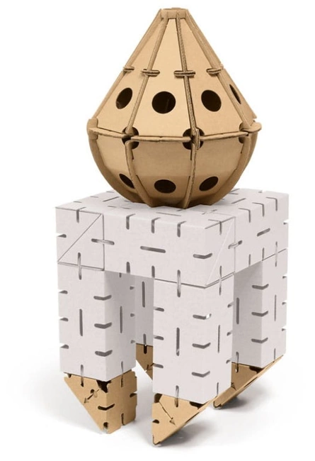 Klocki konstrukcyjne tekturowe do samodzielnego złożenia ZESTAW 1 Cardblocks