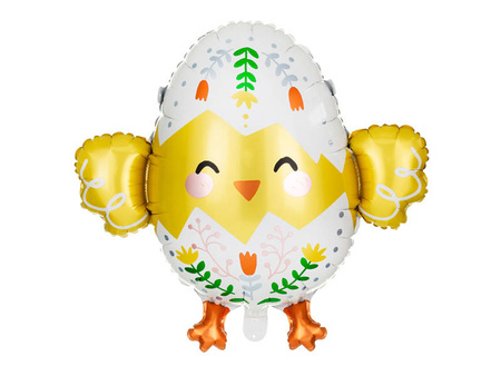 Pisklę pisanka Wielkanocna balon foliowy 78,5 cm
