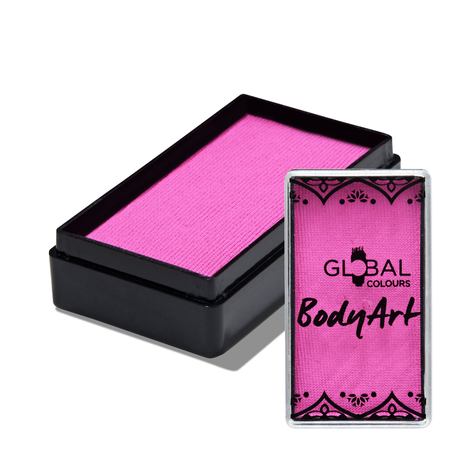 Global Colours farba do twarzy i ciała prostokątna 20g Candy Pink