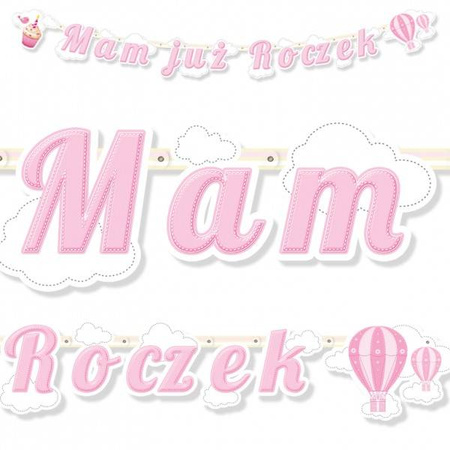 Girlanda baner MAM JUŻ ROCZEK 183 cm