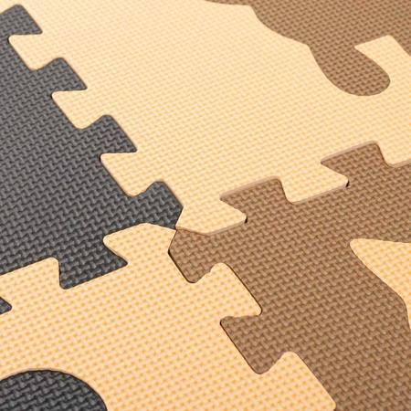 PUZZLE PIANKOWE Zwierzątka mata antypoślizgowa 9 elem.