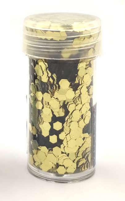 Konfetti metalizowane plaster miodu ZŁOTY SREBRNY 8g