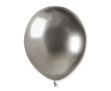 Balony Chrome Shiny 5" Gemar SREBRNE 100 szt.