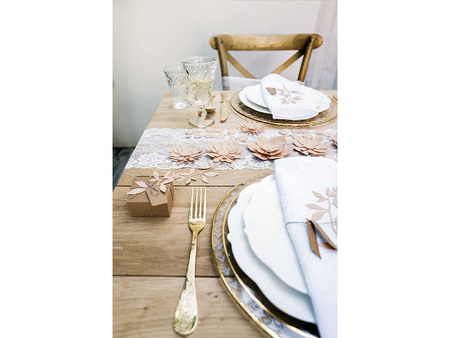 Pudełka na prezenty z zawieszkami KRAFT 6 cm 10 szt.