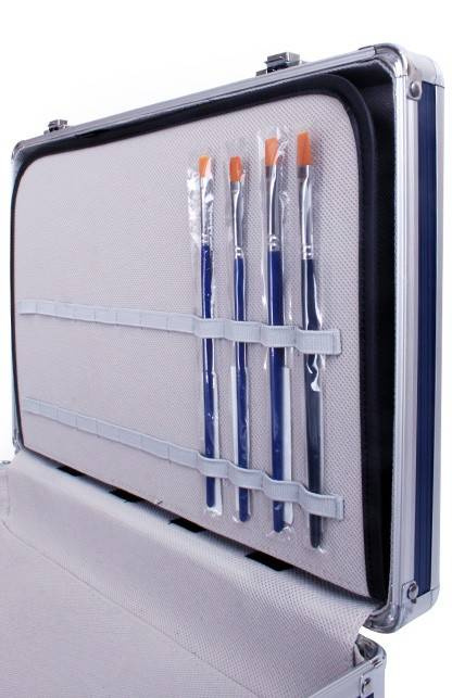 Walizka aluminiowa FACEPAINTING BOX na farby pędzle