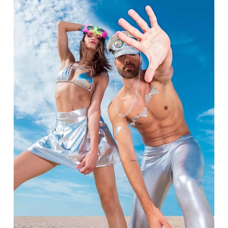 Okulary kalejdoskopowe na imprezę cekinowe holograficzne