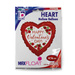Serce Happy Valentine's Day balon foliowy satynowy 18"
