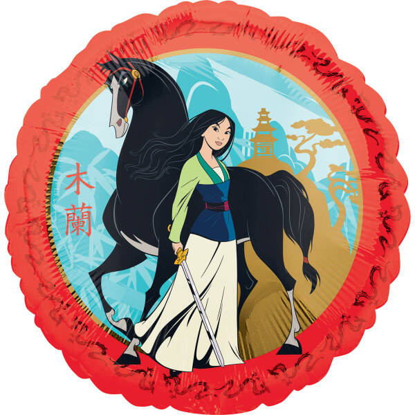 Balon foliowy okrągły MULAN 43 cm