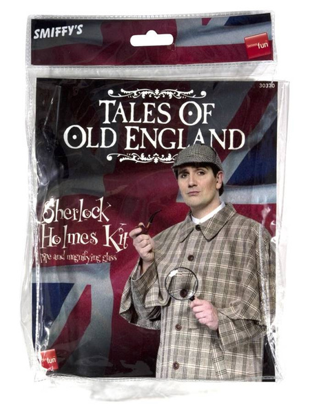 Zestaw Sherlock Holmes fajka + lupa DZIADEK