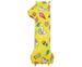BALON foliowy CYFRA obrazki Dla Dziecka 78 cm