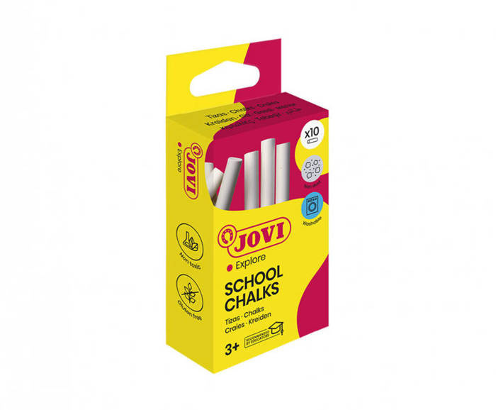 Kreda biała 10 sztuk okrągła Clascolor JOVI
