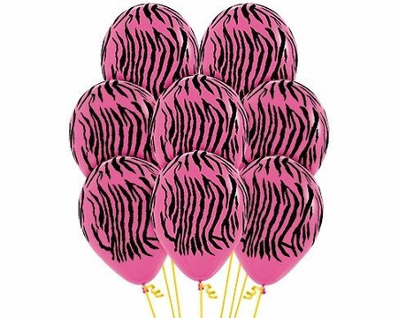 Balony Sempertex Zebra 12'' 12 szt