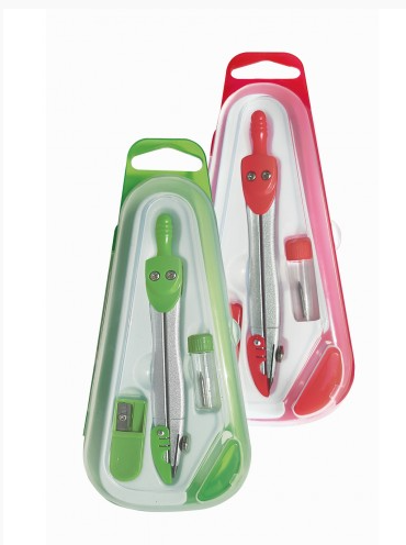 Cyrkiel z temperówką i rysikiem kolorowy CRT-04