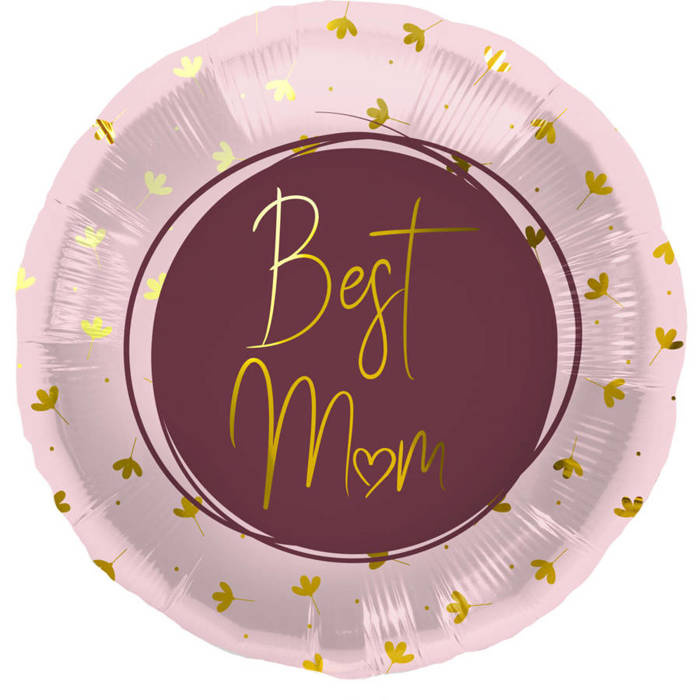 Balon foliowy BEST MOM Dzień Matki 45 cm 1 szt.