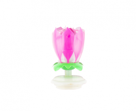 Świeczka urodzinowa grająca tańcząca RÓŻOWA