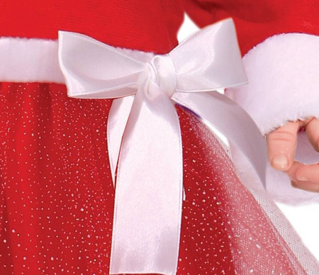 Strój dla dziewczynki świąteczna księżniczka Mikołajka (12-24 msc)