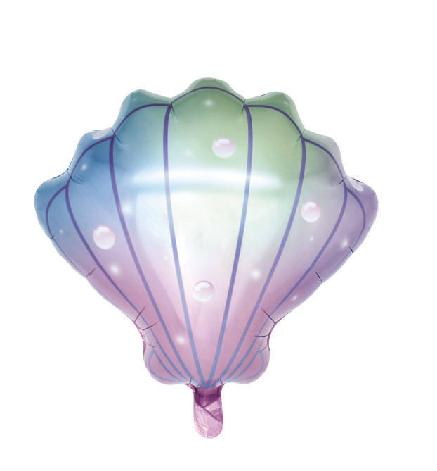 Muszla muszelka syrenka balon foliowy gradient 50 cm