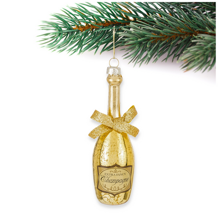 Bombka zawieszka na choinkę butelka szampana1 szt.