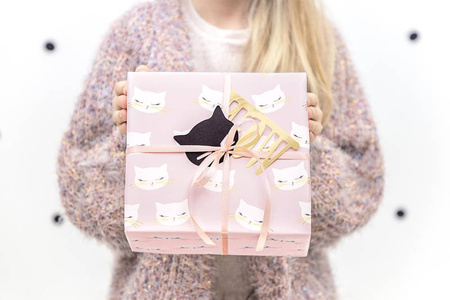 Papier ozdobny do pakowania prezentów 2 szt. kotek mix