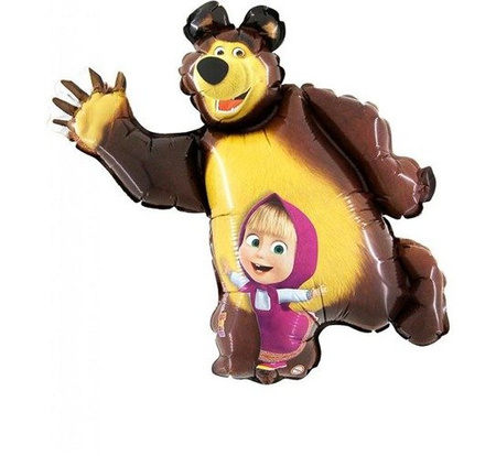 Masha i Niedźwiedź balon foliowy 14''