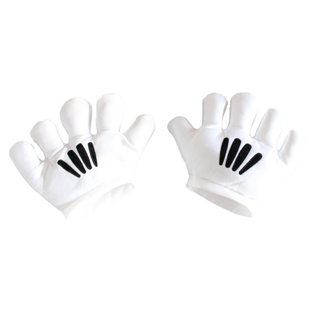 Rękawiczki Myszki Miki Białe - OUTLET - różnica kolorów