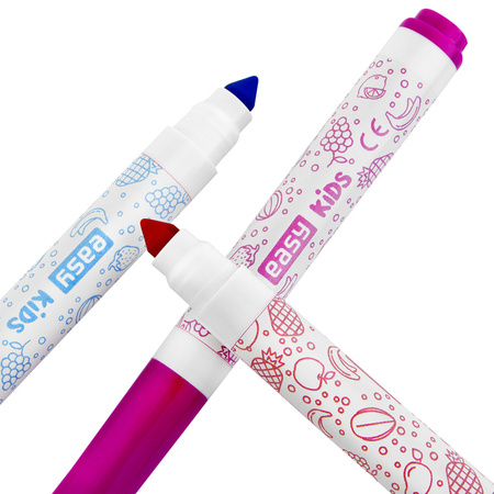 Flamastry Pisaki spieralne zapachowe 12 kolorów Easy